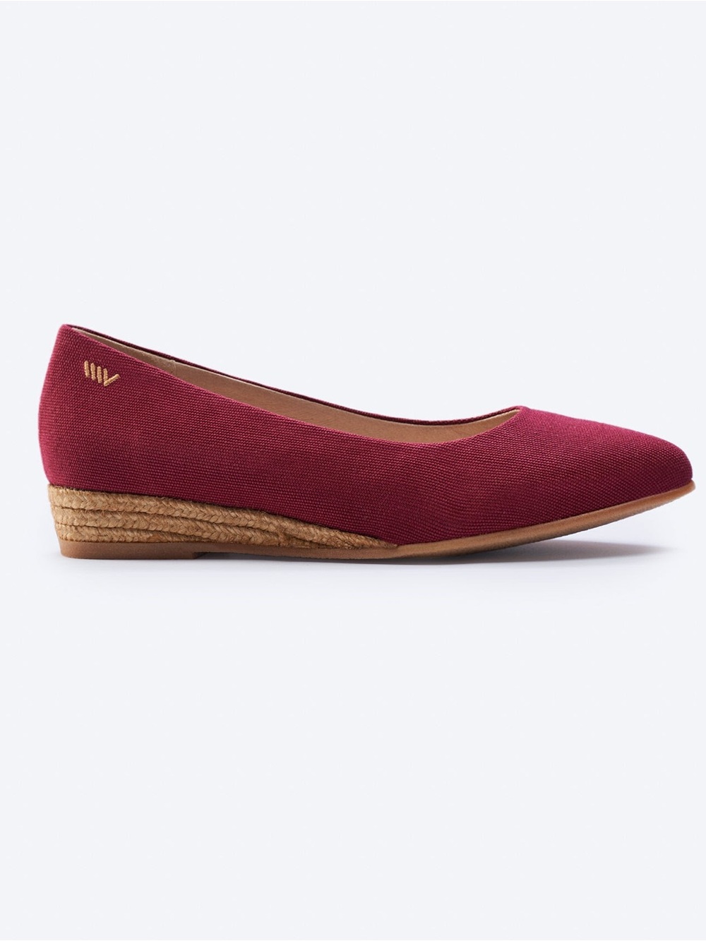Viscata Pointed Toe Espadrille Flats Size 8 Garnet (Limited Edition Color)